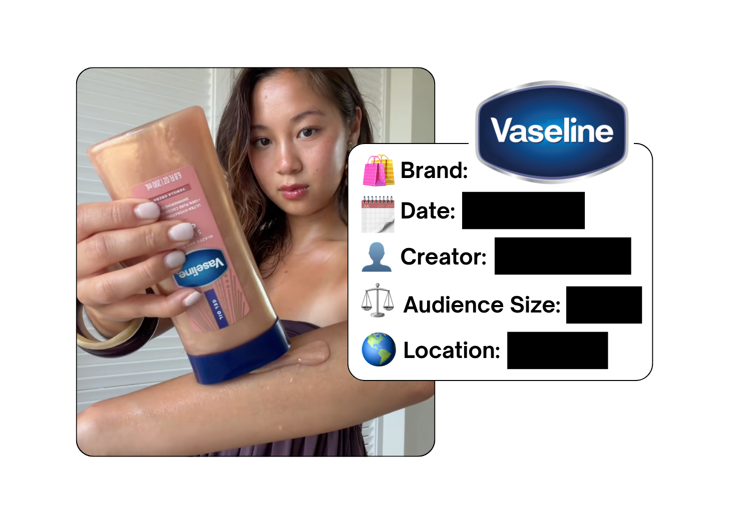 Spotted: Vaseline in a new paid collab