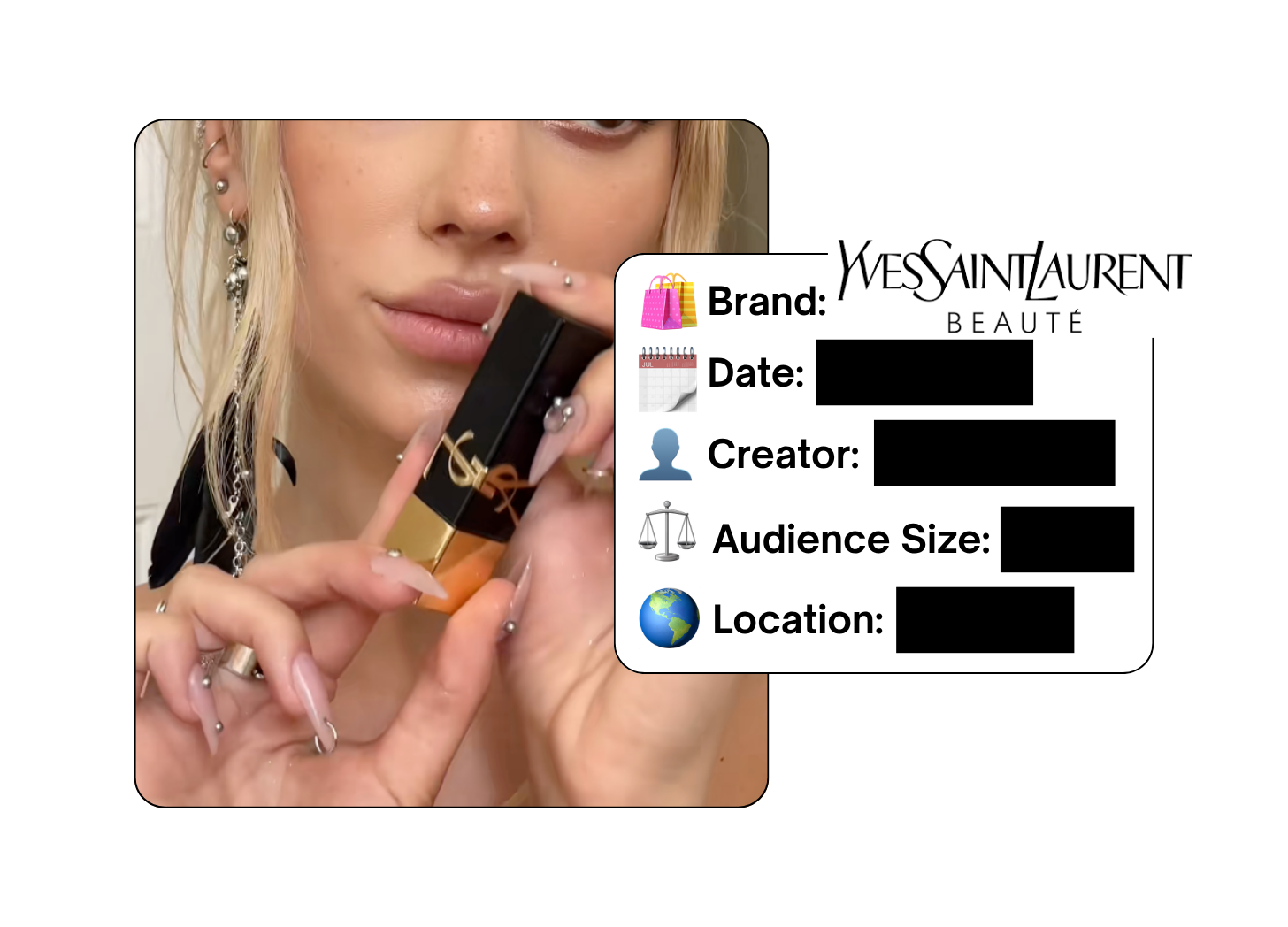 Spotted: YSL Beauty in a new paid collab