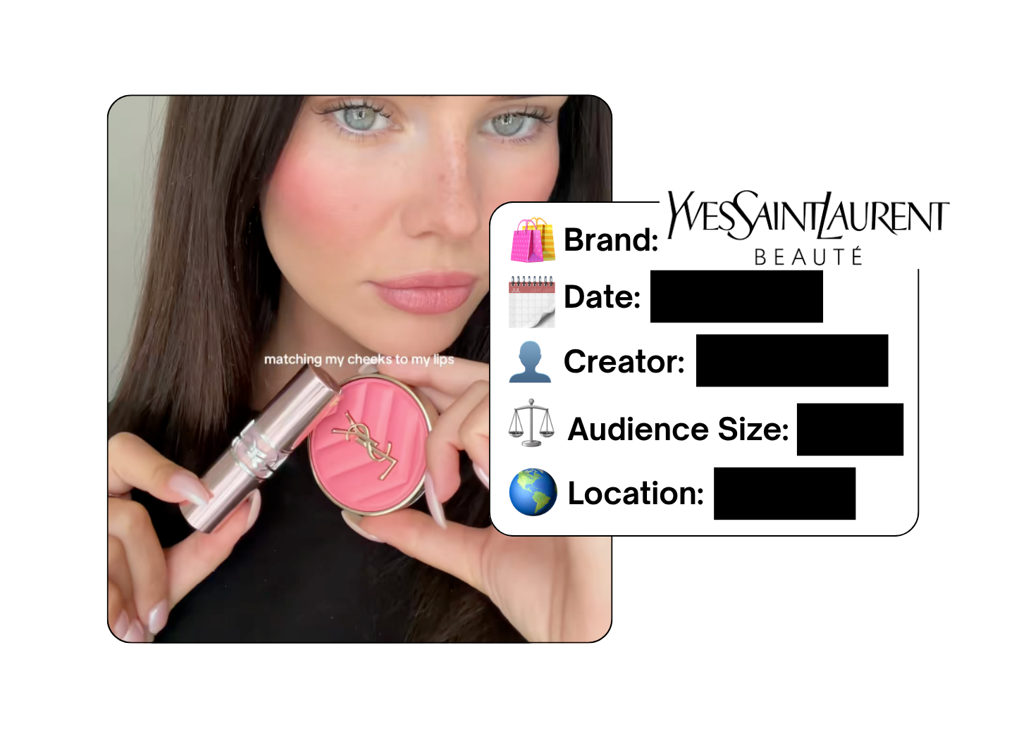 Spotted: YSL Beauty in a new paid collab