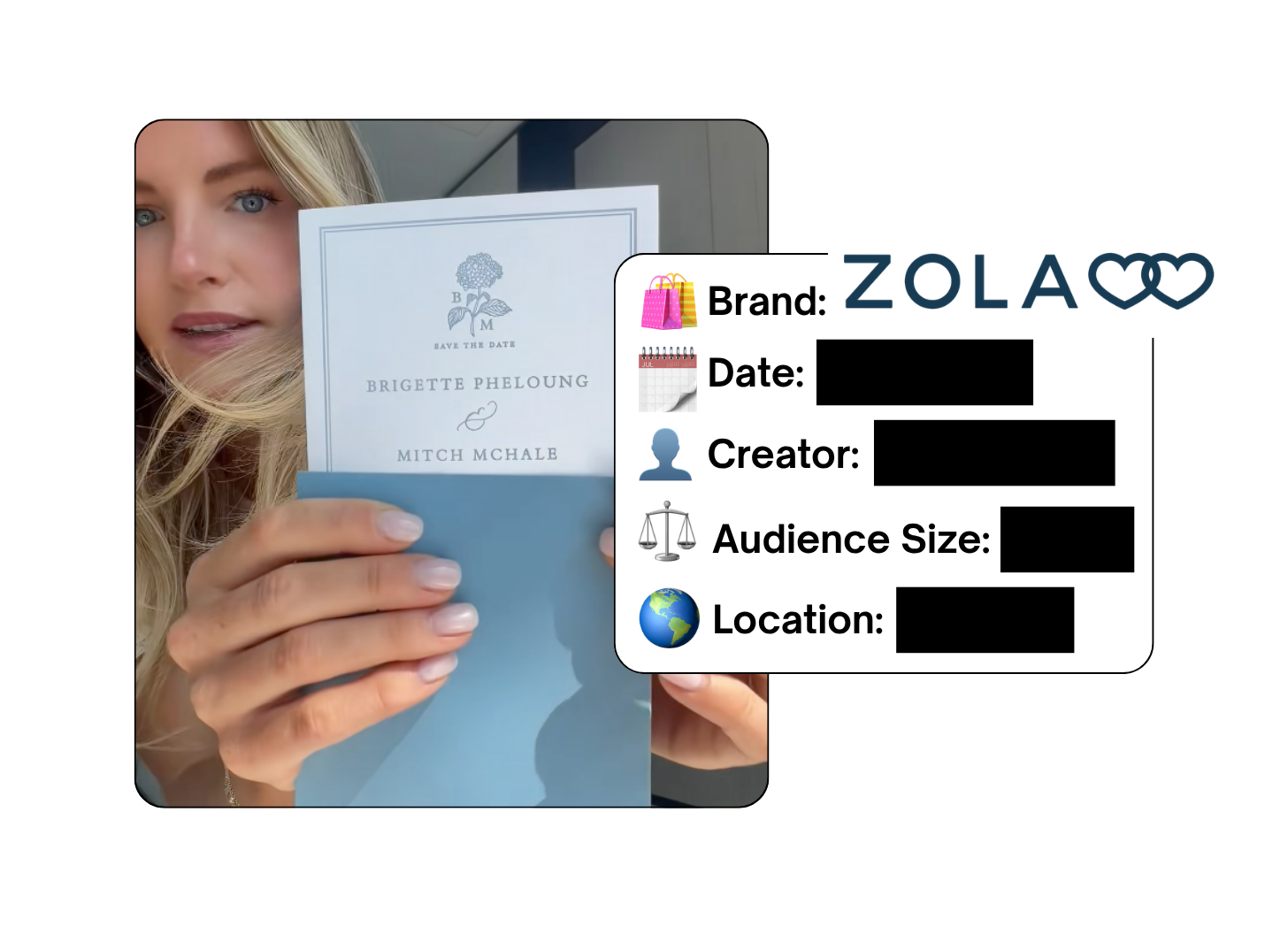 Spotted: Zola in a new paid collab