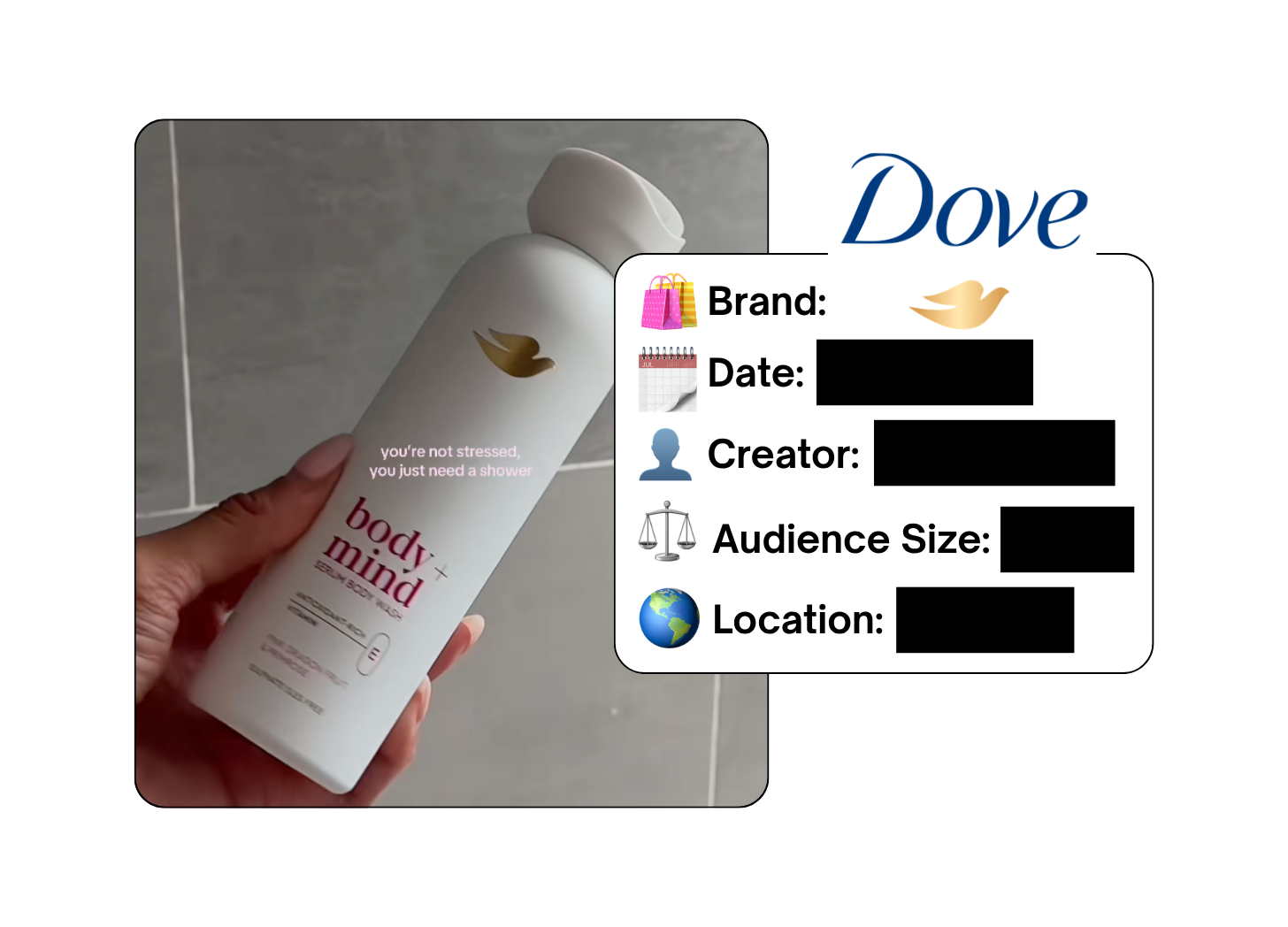 Spotted: Dove in a new paid collab