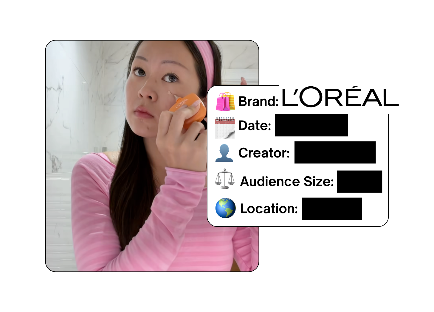 Spotted: L'Oreal in a new paid collab