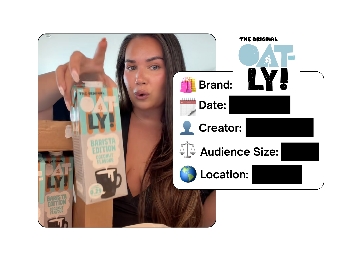 Spotted: Oatly in a new paid collab