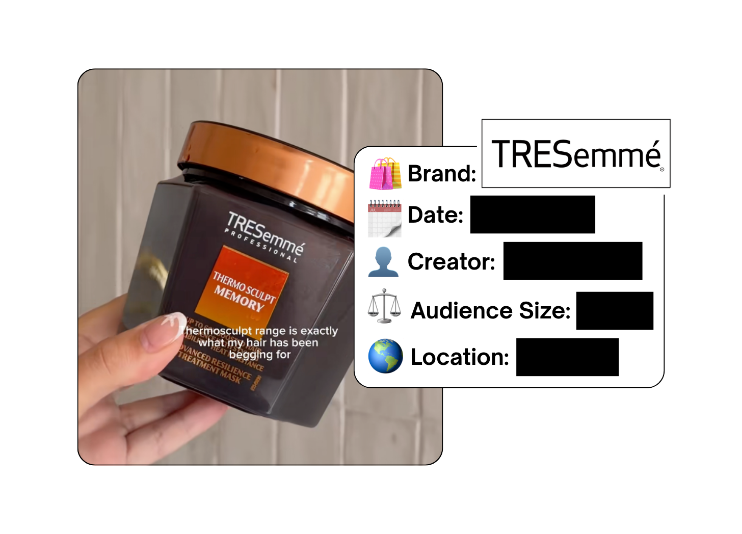 Spotted: TRESemmé in a new paid collab