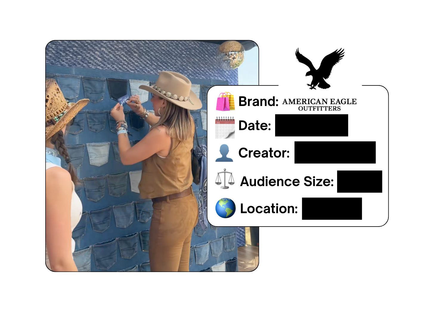 Spotted: American Eagle in a new paid collab