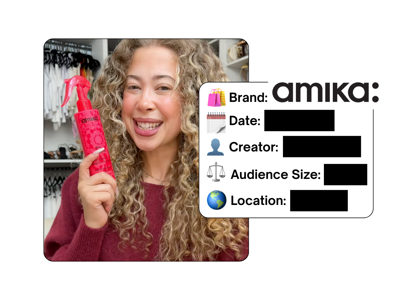 Spotted: Amika in a new paid collab