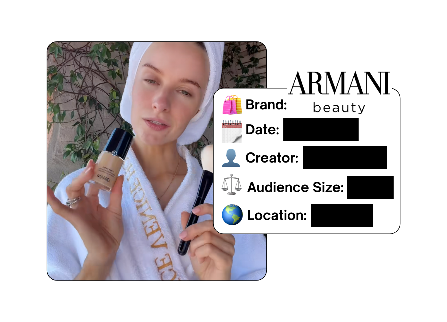 Spotted: Armani Beauty in a new paid collab