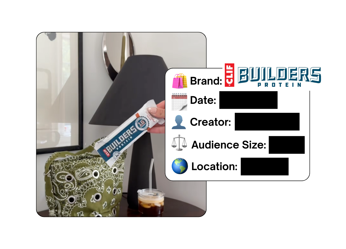 Spotted: BUILDERS Protein in a new paid collab