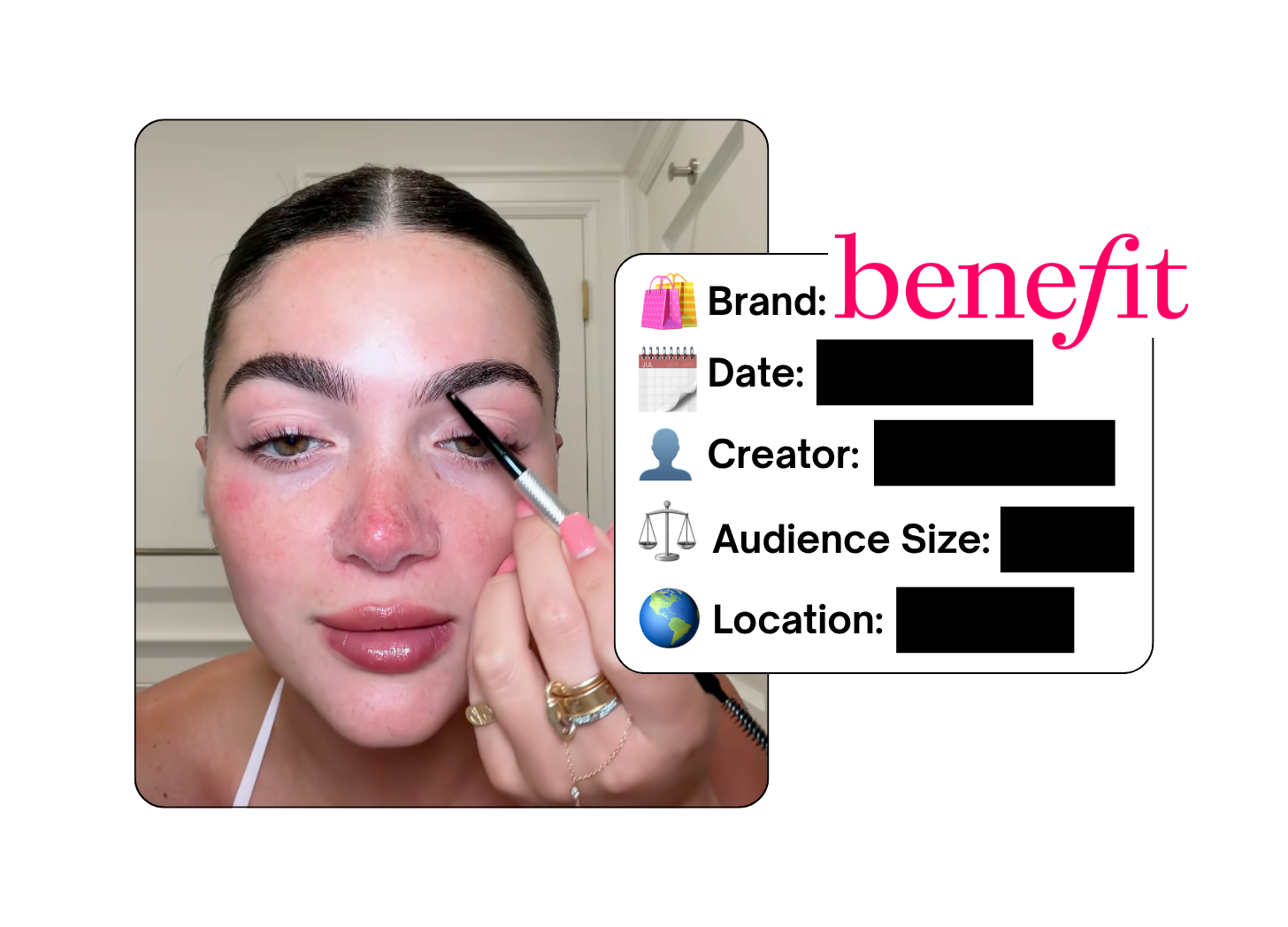 Spotted: Benefit Cosmetics in a new paid collab
