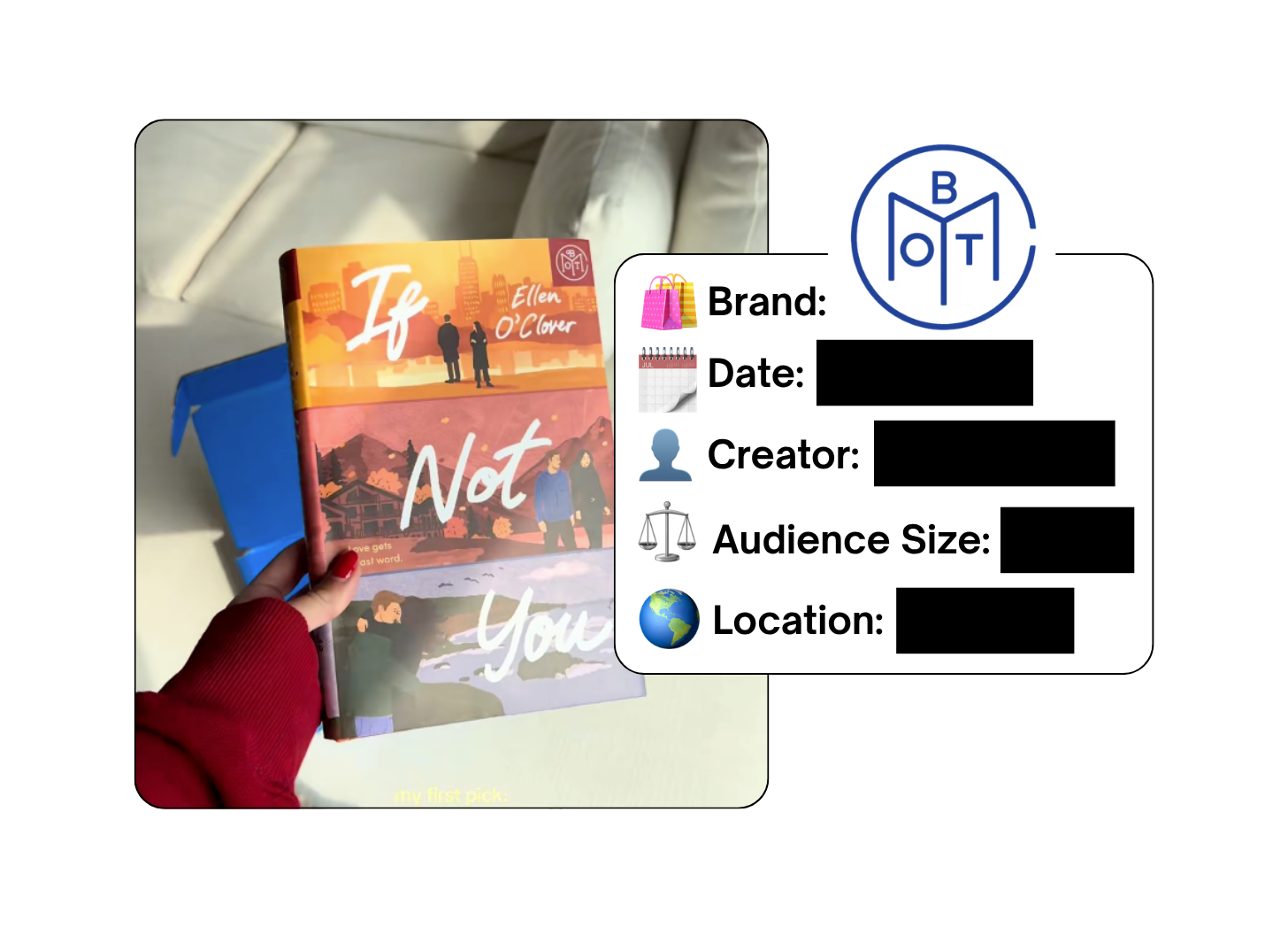 Spotted: Book of the Month in a new paid collab