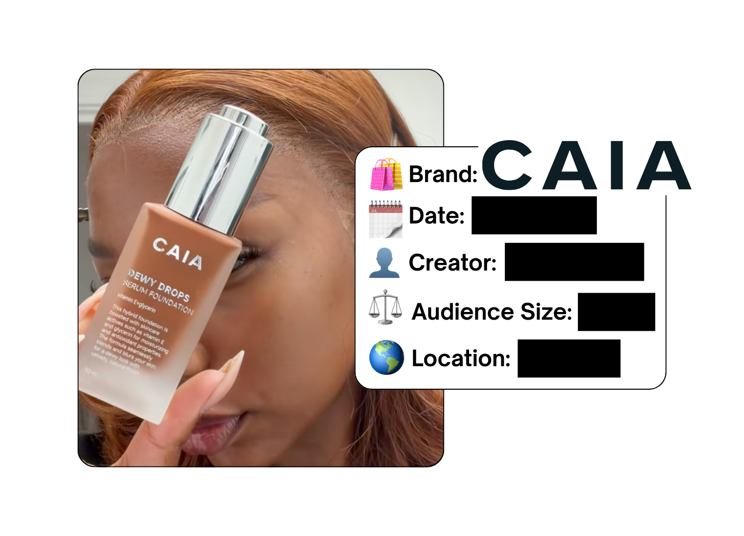 Spotted: CAIA Cosmetics in a new paid collab