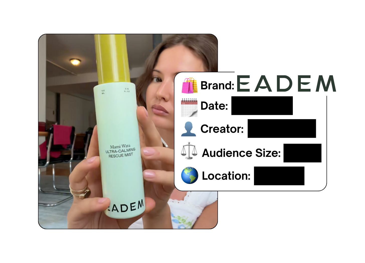 Spotted: EADEM in a new paid collab