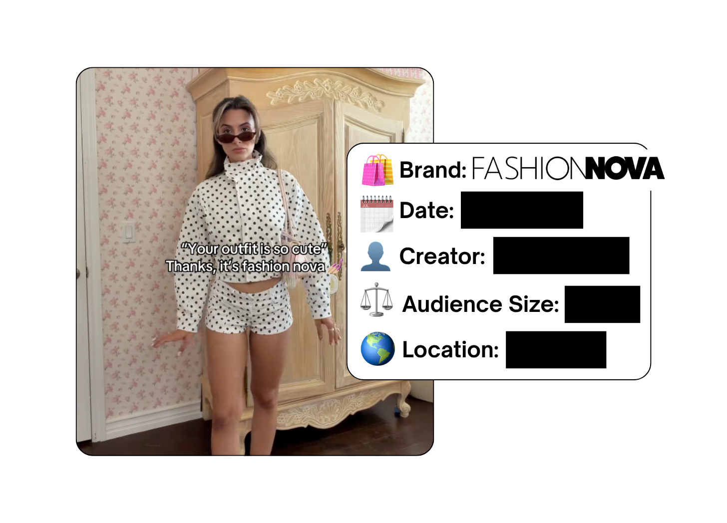 Spotted: Fashion Nova in a new paid collab