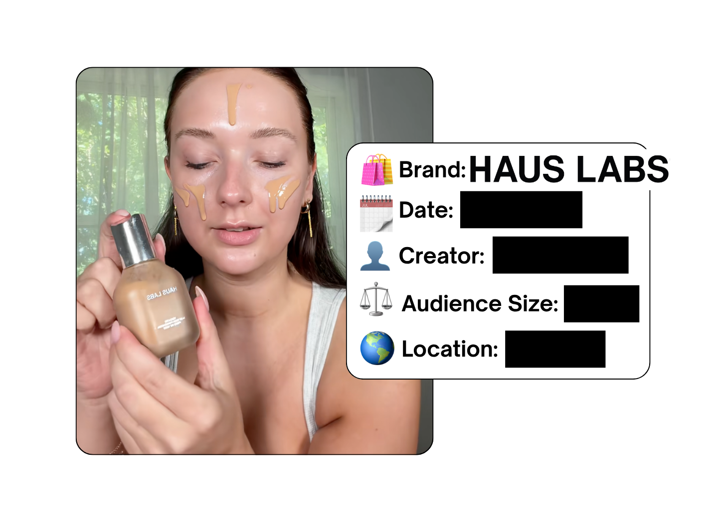 Spotted: Haus Labs in a new paid collab