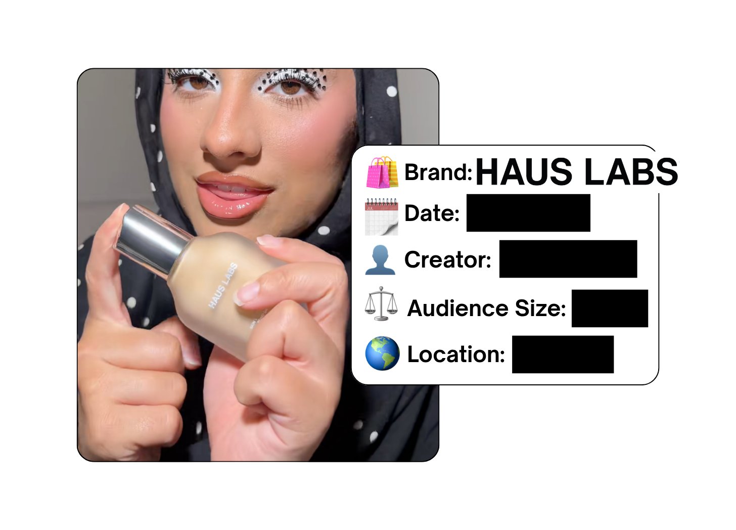 Spotted: Haus Labs in a new paid collab