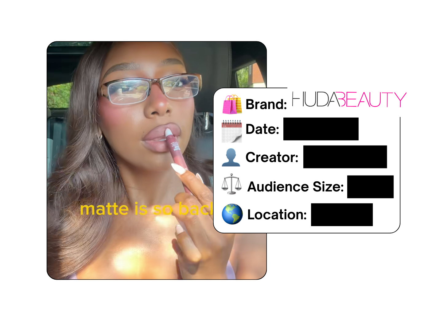 Spotted: Huda Beauty in a new paid collab
