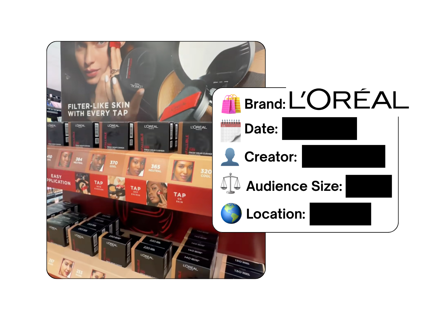 Spotted: L'Oreal in a new paid collab