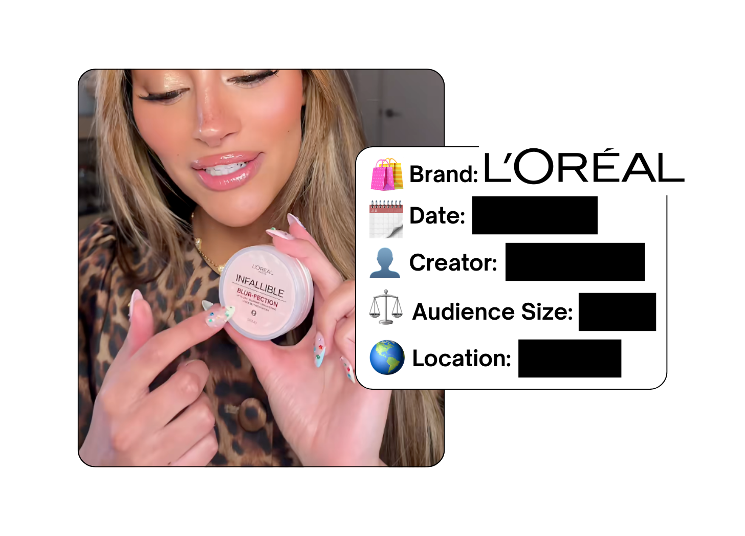 Spotted: L'Oreal in a new paid collab