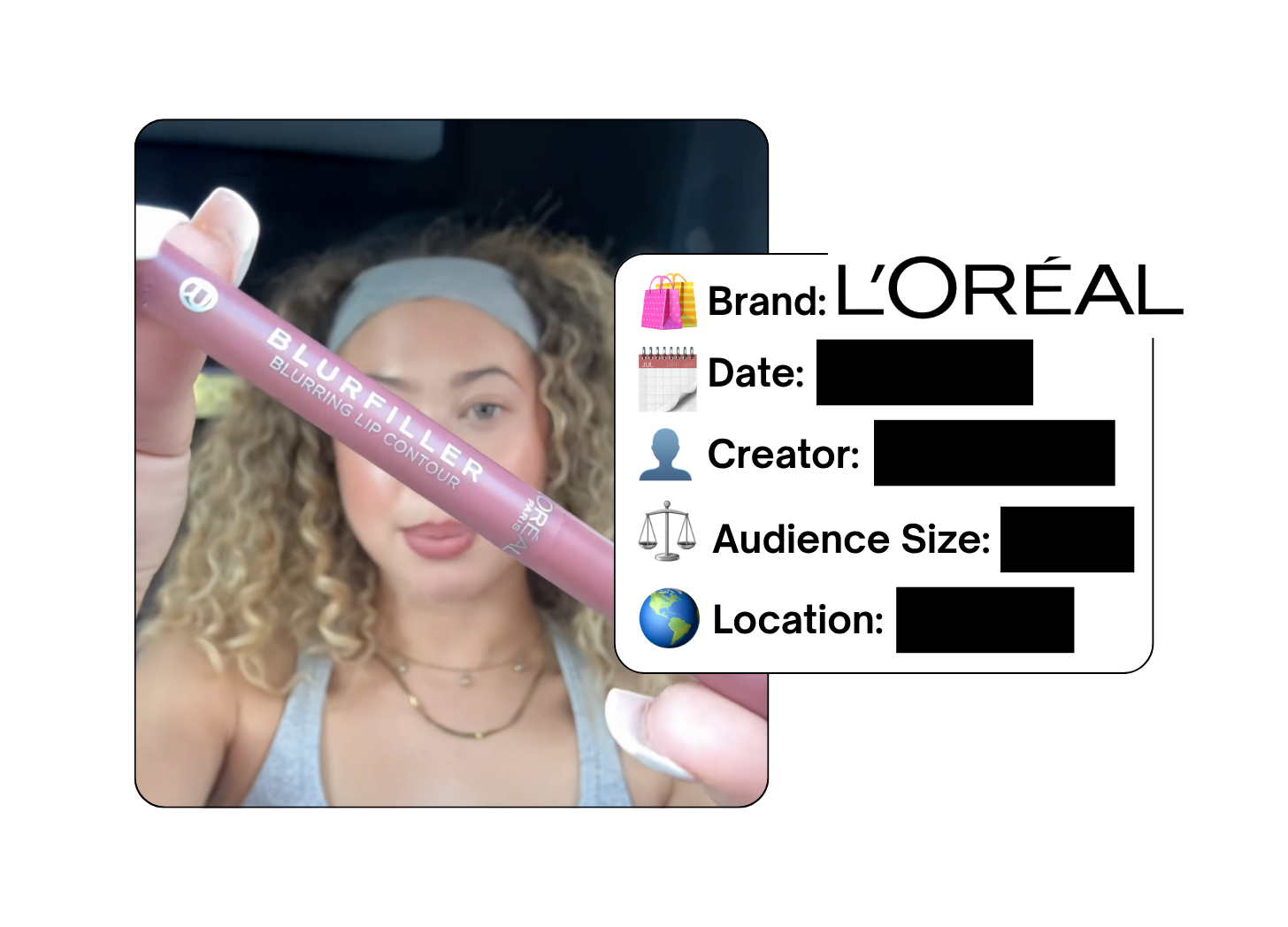 Spotted: L'Oreal in a new paid collab