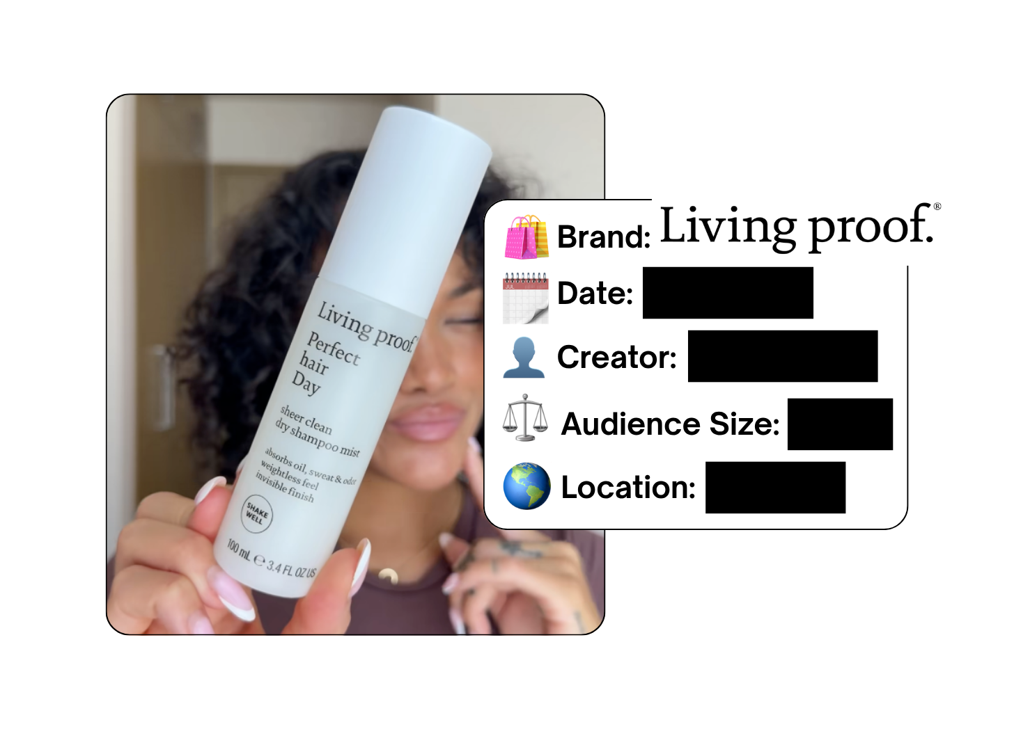 Spotted: Living Proof in a new paid collab