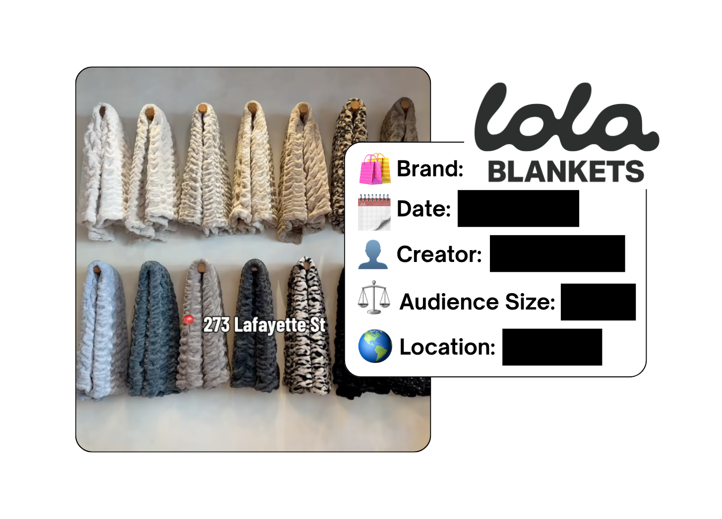 Spotted: Lola Blankets in a new paid collab