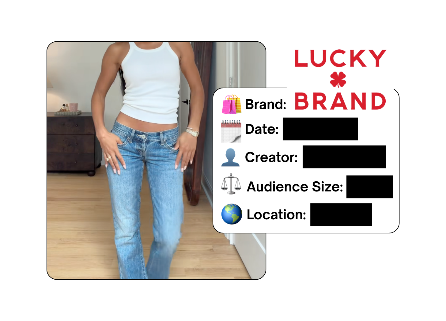 Spotted: Lucky Brand in a new paid collab