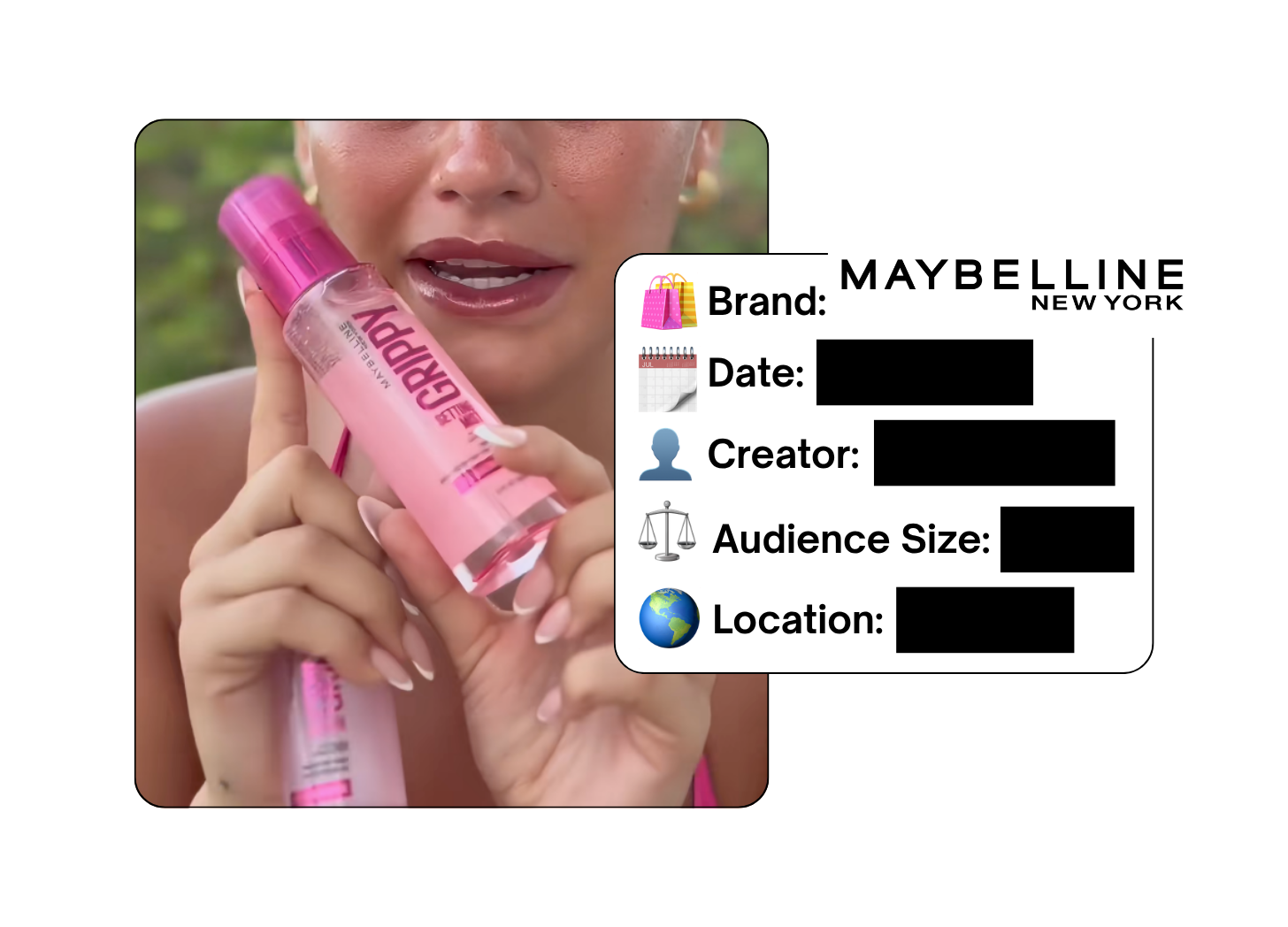 Spotted: Maybelline in a new paid collab