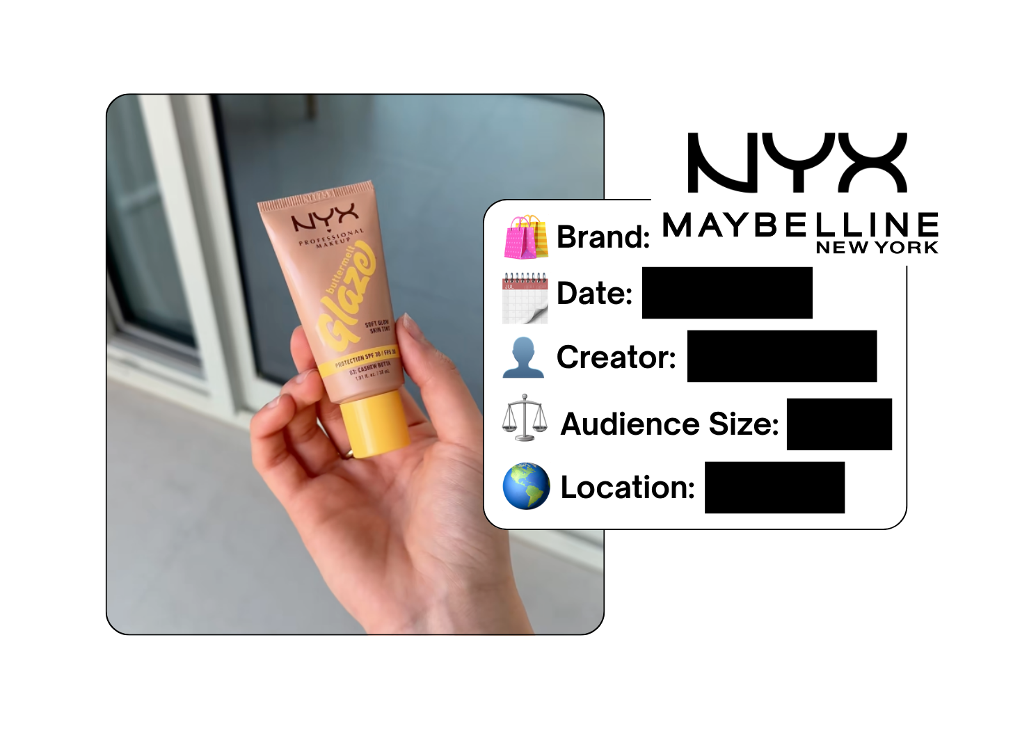 Spotted: NYX Cosmetics x Maybelline in a new paid collab