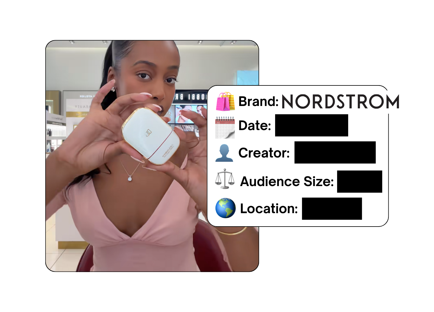 Spotted: Nordstrom Beauty in a new paid collab
