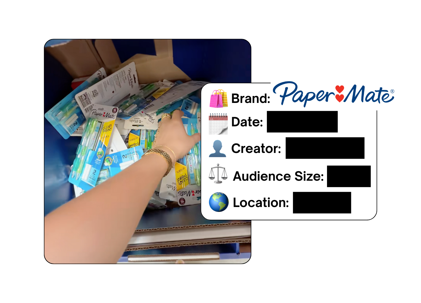 Spotted: Paper Mate in a new paid collab