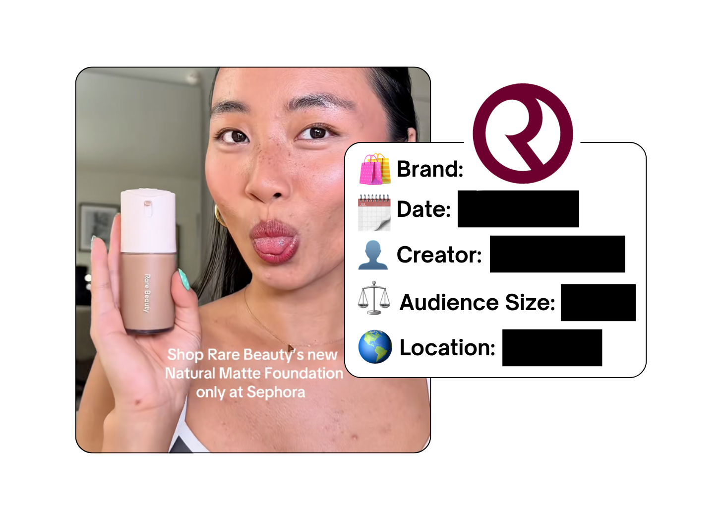 Spotted: Rare Beauty in a new paid collab