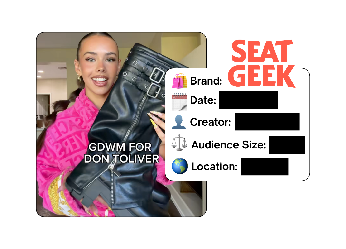 Spotted: SeatGeek in a new paid collab