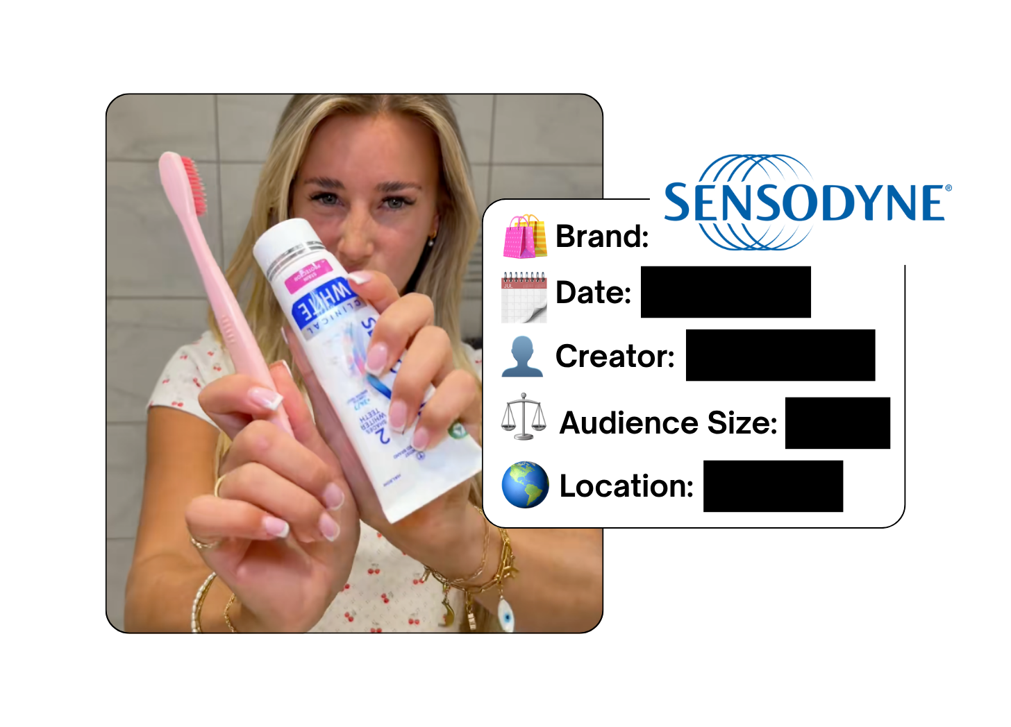 Spotted: Sensodyne in a new paid collab