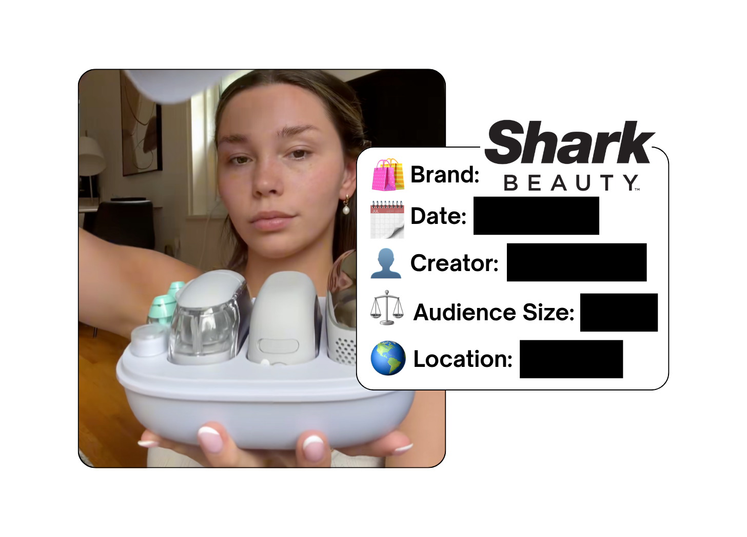 Spotted: Shark Beauty in a new paid collab