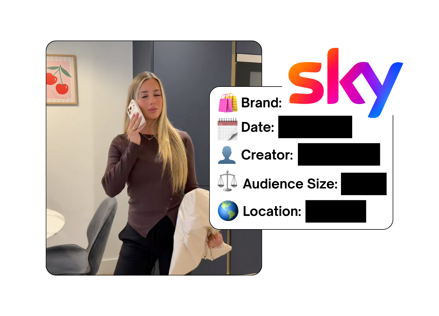 Spotted: Sky Mobile in a new paid collab