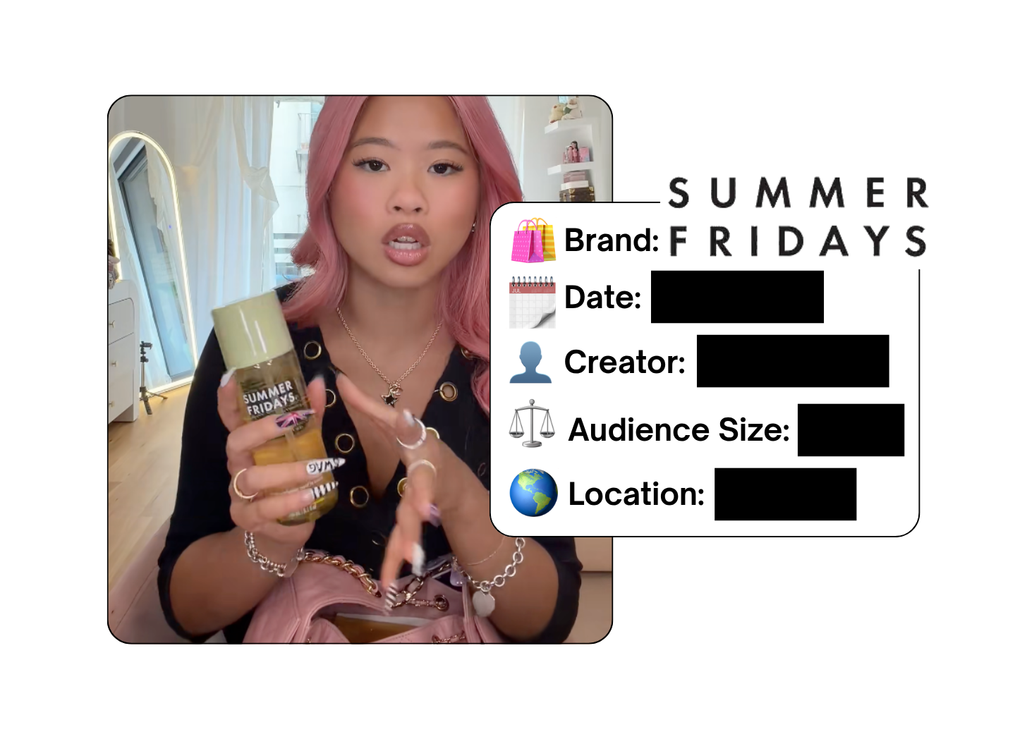 Spotted: Summer Fridays in a new paid collab