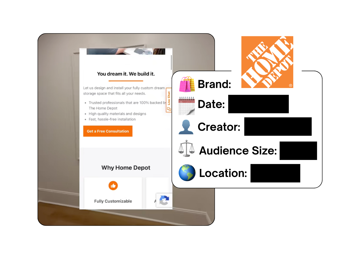 Spotted: The Home Depot in a new paid collab