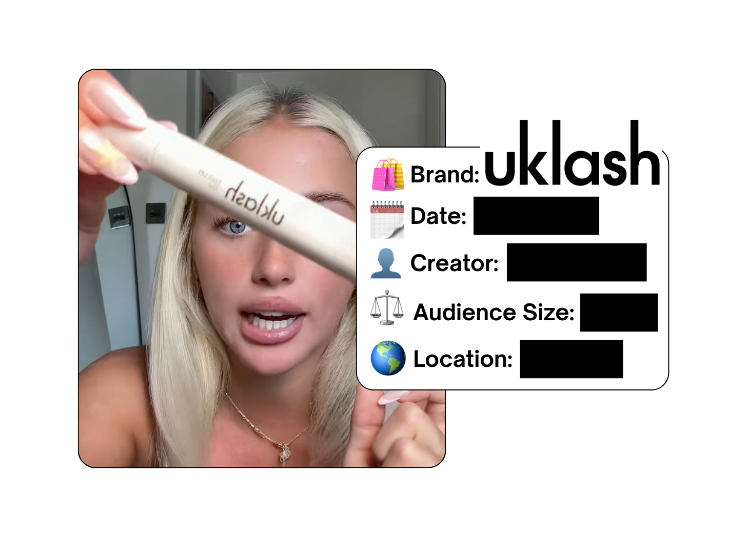 Spotted: UKLASH in a new paid collab