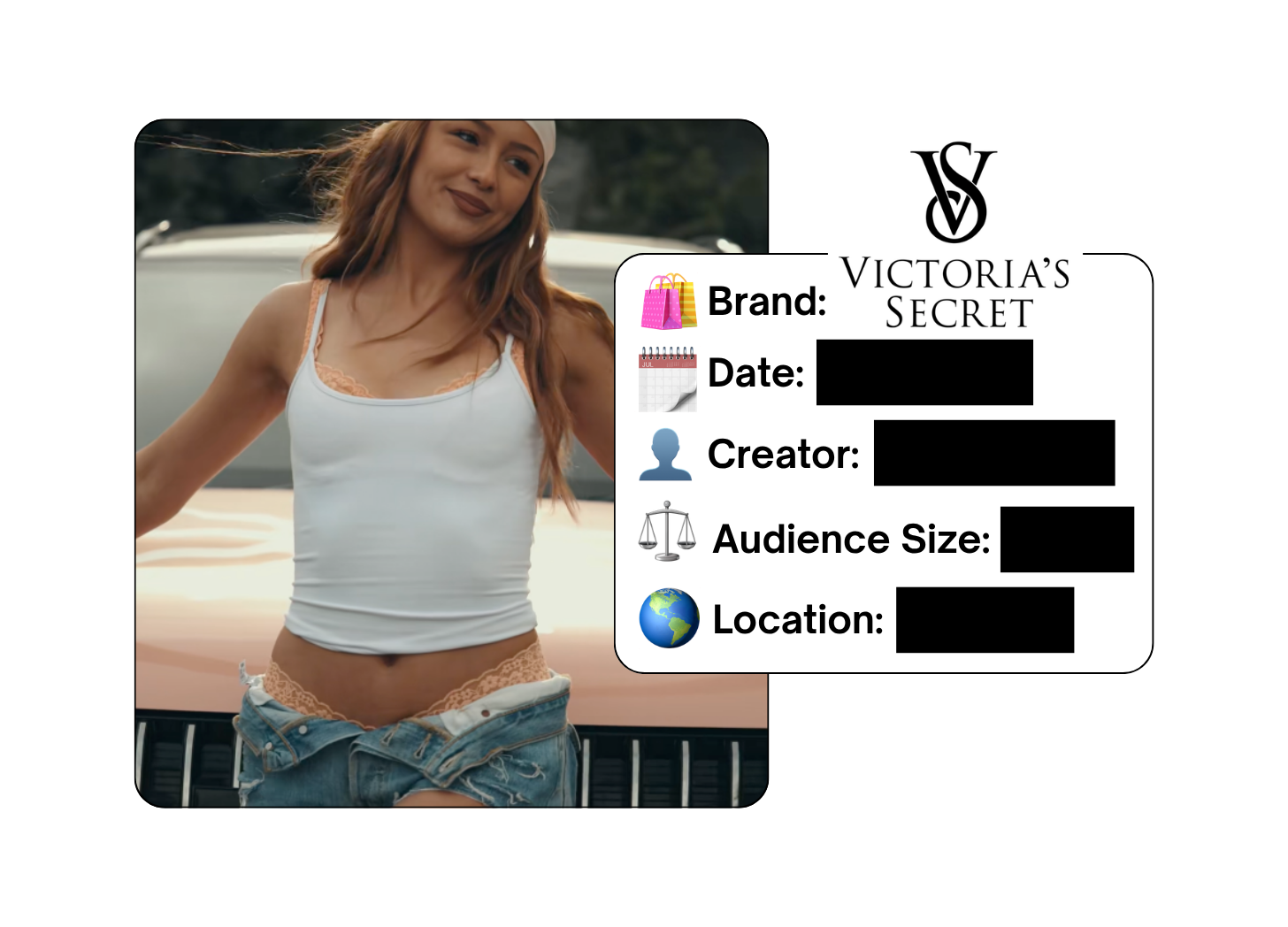 Spotted: Victoria's Secret in a new paid collab