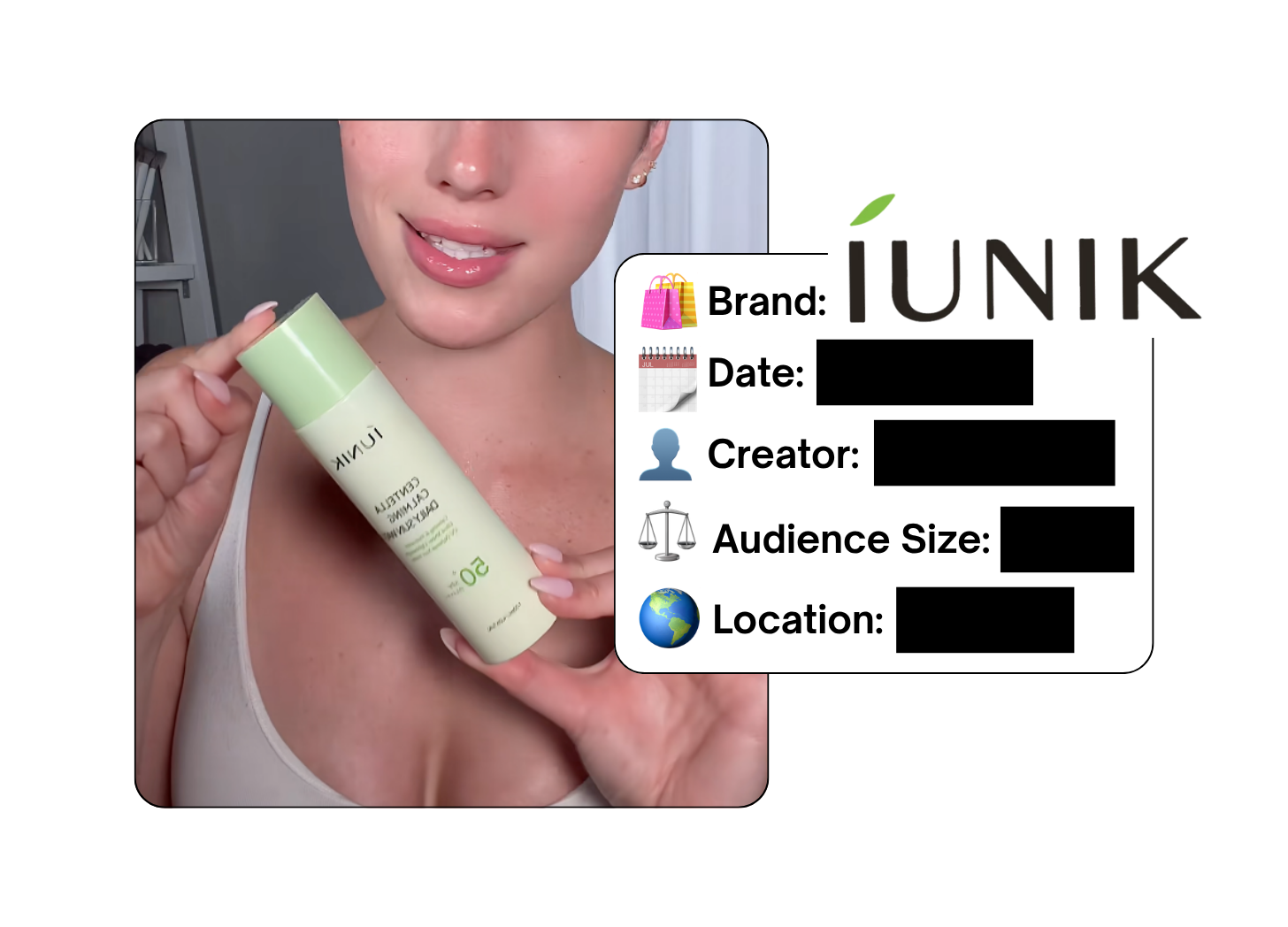 Spotted: iUNIK in a new paid collab