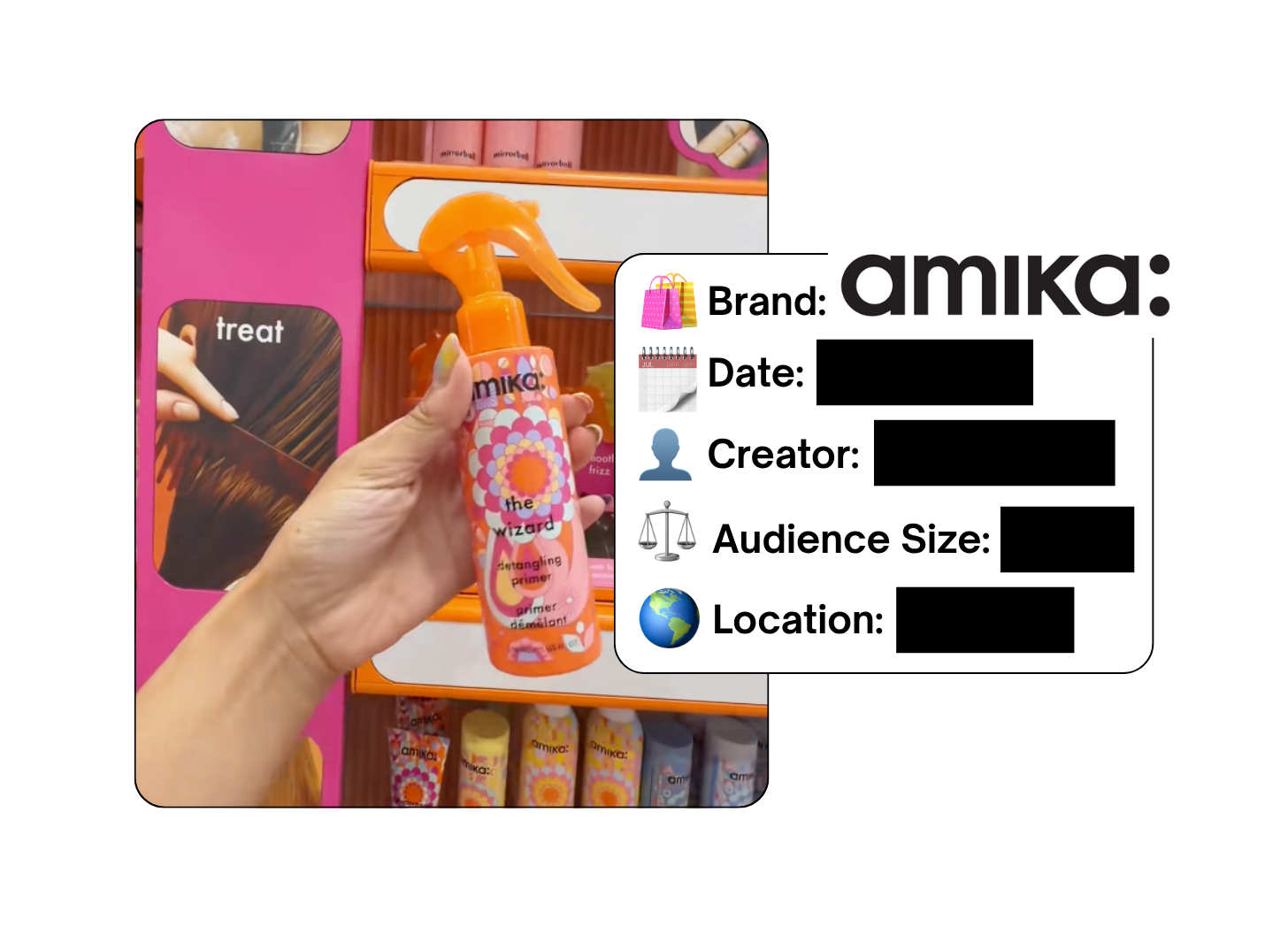 Spotted: Amika in a new paid collab