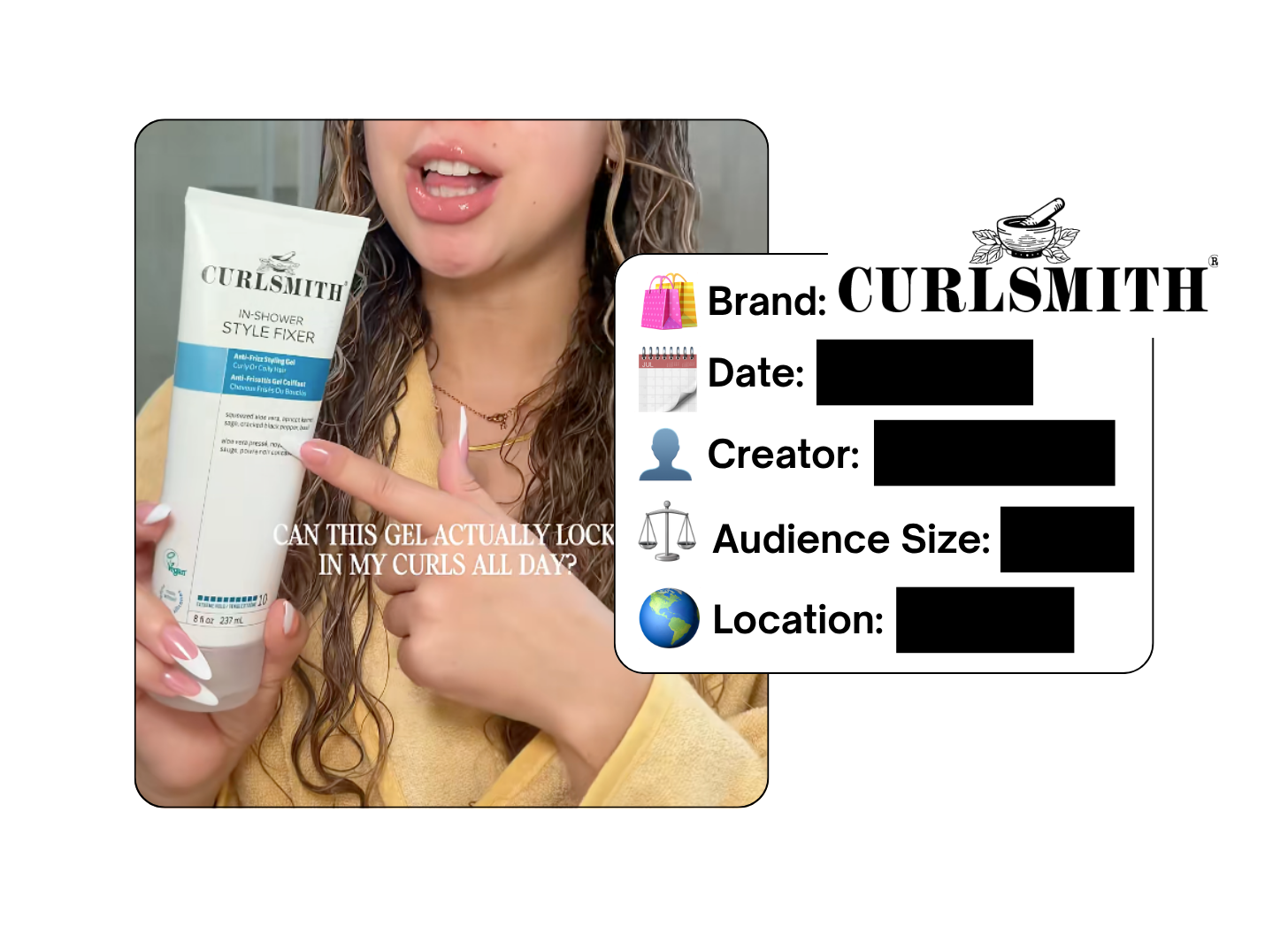 Spotted: Curlsmith in a new paid collab