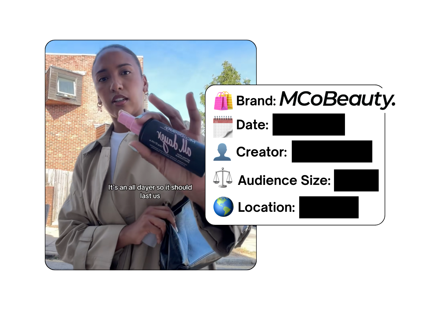 Spotted: MCoBeauty in a new paid collab