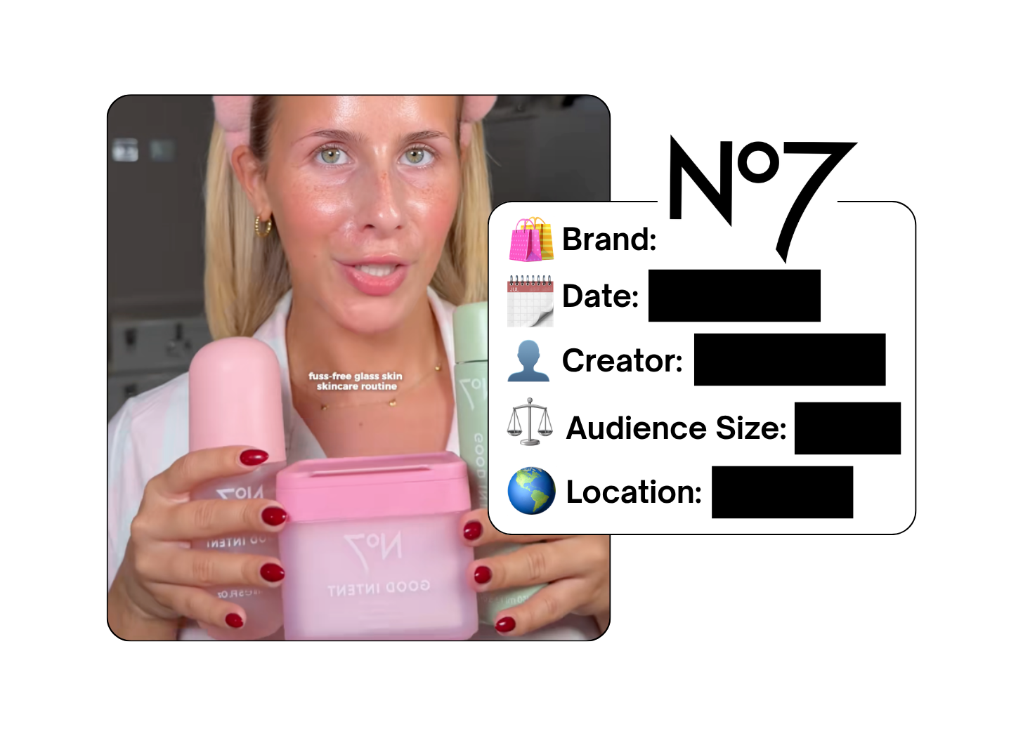 Spotted: No7 in a new paid collab