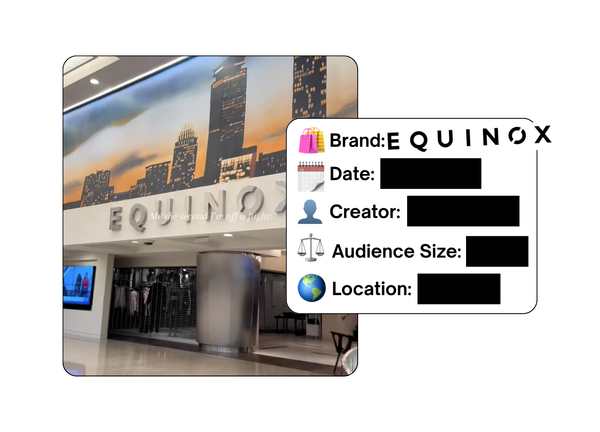 Spotted: Equinox in a new paid collab