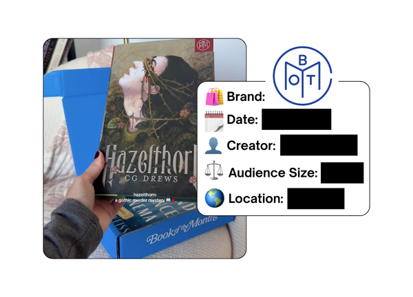 Spotted: Book of the Month in a new paid collab