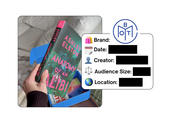 Spotted: Book of the Month in a new paid collab