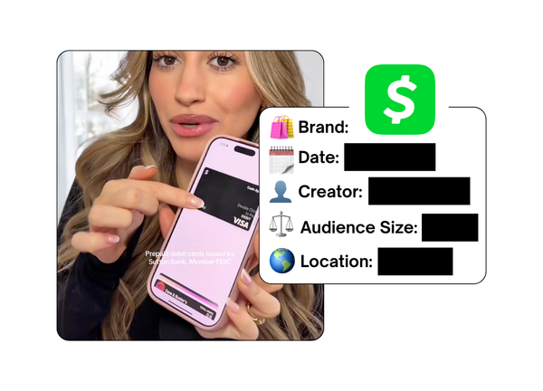Spotted: Cash App in a new paid collab