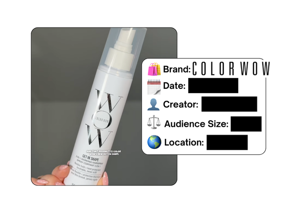 Spotted: Color Wow in a new paid collab