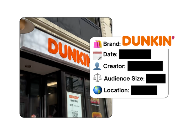 Spotted: Dunkin’ in a new paid collab